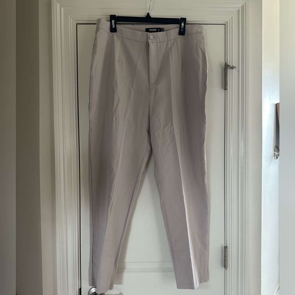 Missguided Mauve Basic Cigarette Trouser